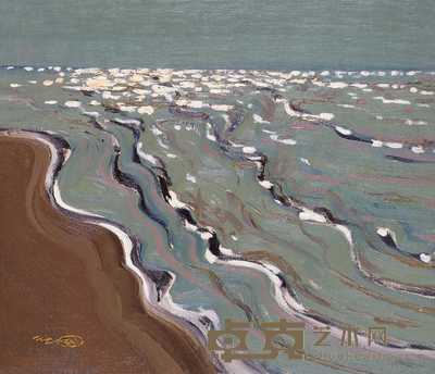 张立国 2003年作 大海 46×53cm
